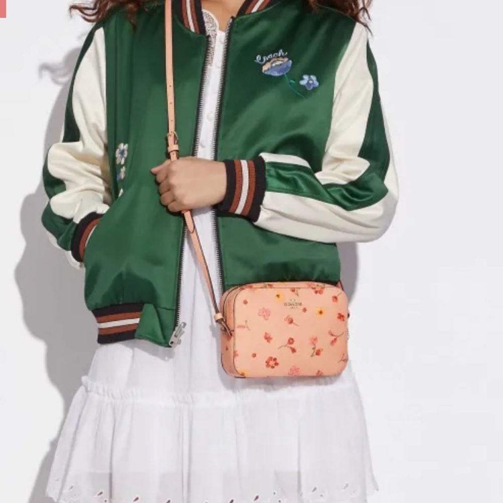 COACH Mini Camera Bag With Mystical Floral Print - Picture 7 of 12